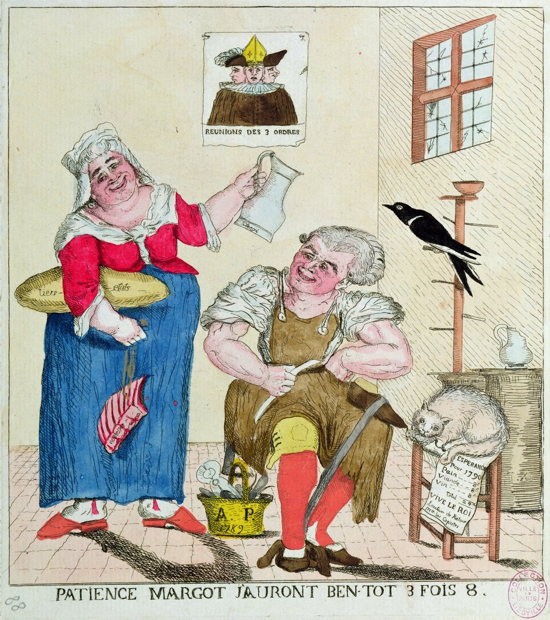 Türelem Margot, hamarosan háromszor annyi lesz, 1789 alkotó: French School
