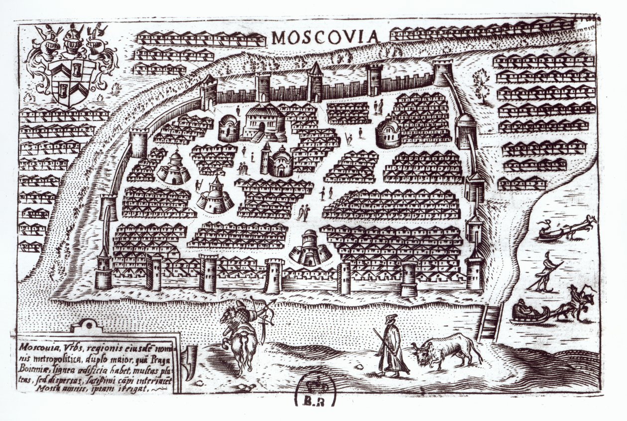 Moszkva terve, 1628 alkotó: French School