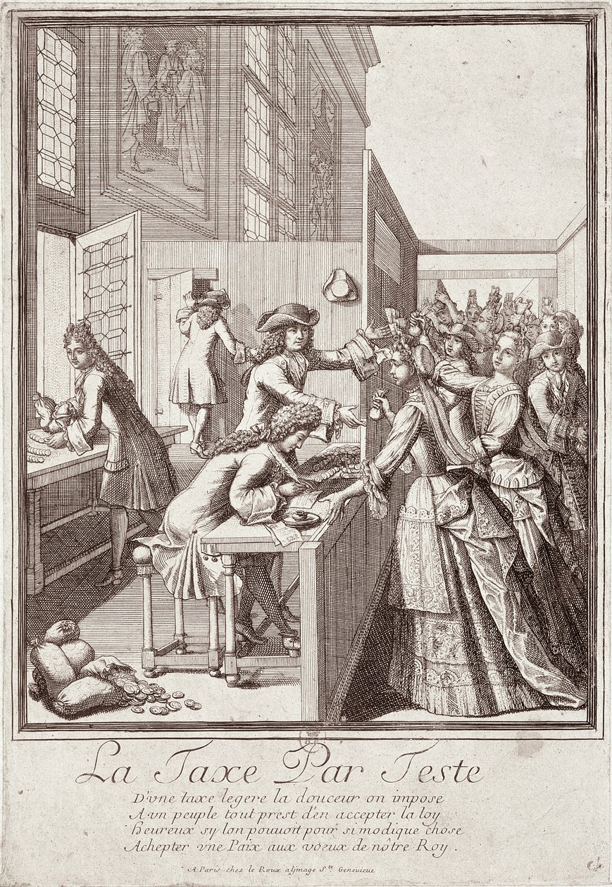 Szavazási adó, 1709 alkotó: French School