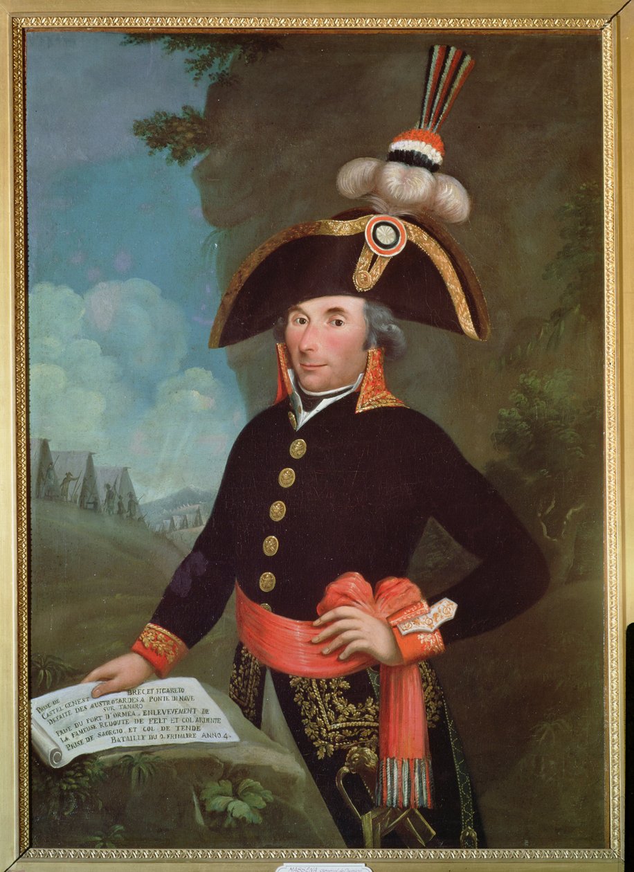 Andre Massena (1758-1817) hadosztálytábornok portréja, 2 Frimaire, An IV alkotó: French School