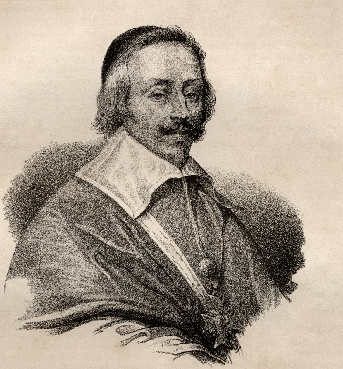 Armand Jean du Plessis, Richelieu bíboros és herceg (1585-1642) portréja alkotó: French School
