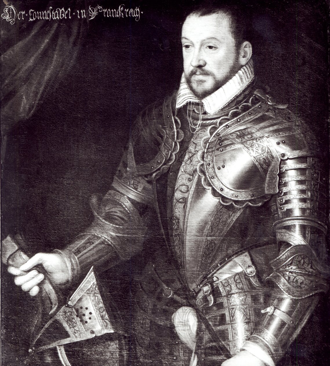 I. Francois, Montmorency hercegének portréja (1530-1579) alkotó: French School