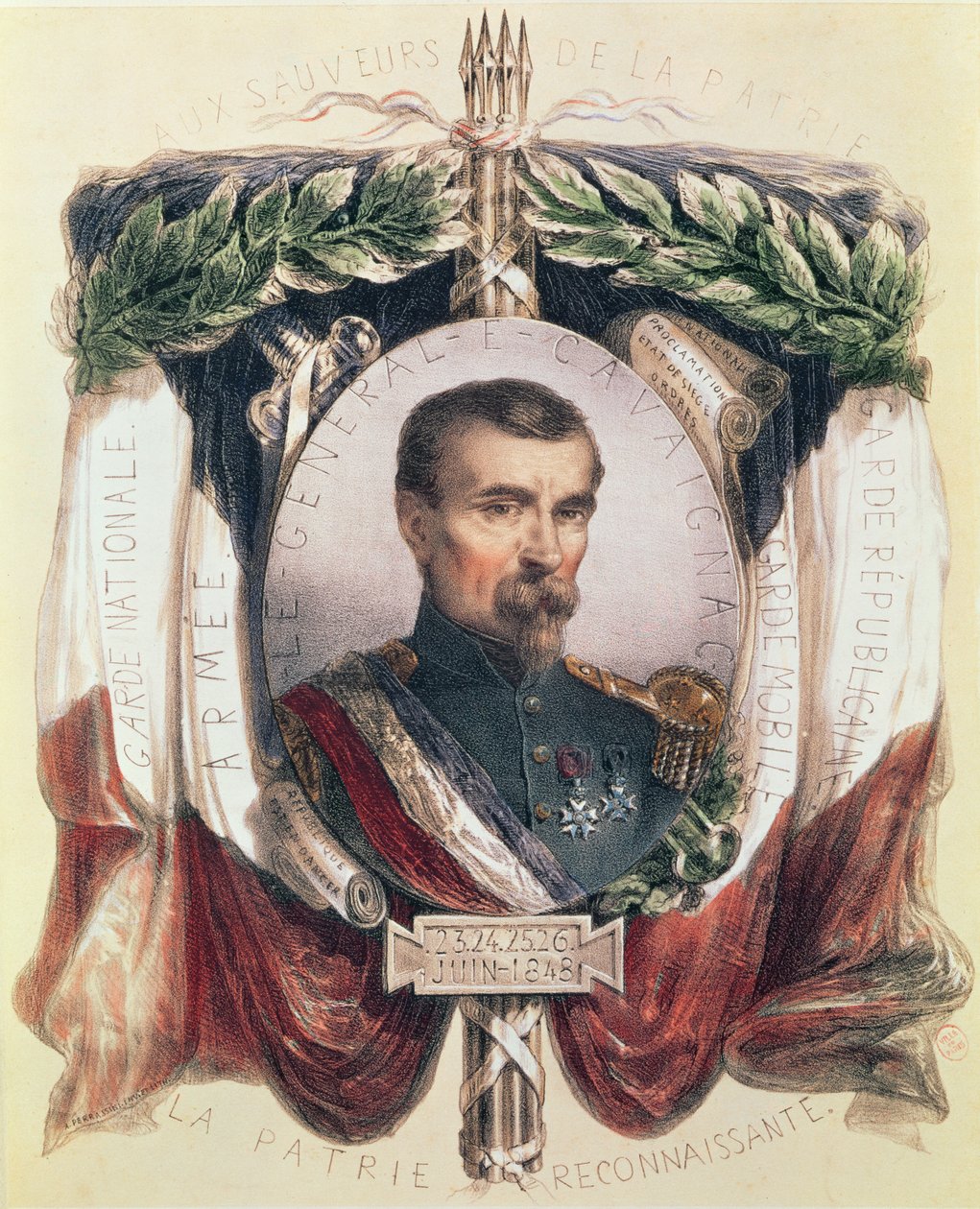 Louis Eugene Cavaignac tábornok (1802-57) portréja alkotó: French School