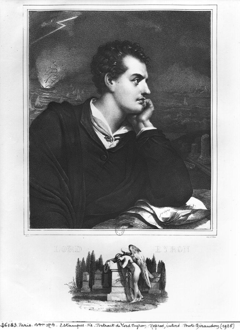 Lord Byron portréja (1788-1824) alkotó: French School