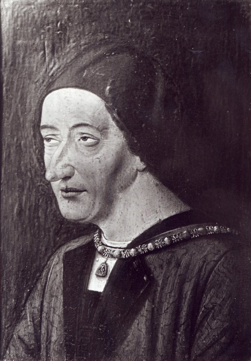 XI. Lajos (1423-83) portréja 1482 alkotó: French School