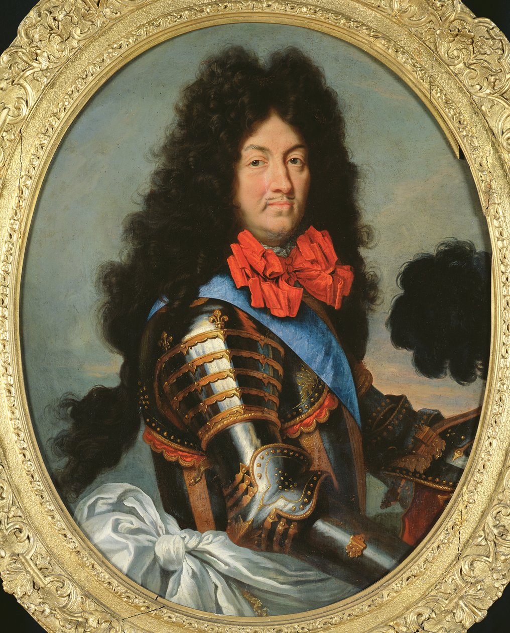 XIV. Lajos portréja (1638-1715) alkotó: French School