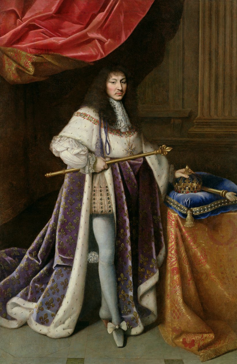 XIV. Lajos portréja (1638-1715) alkotó: French School
