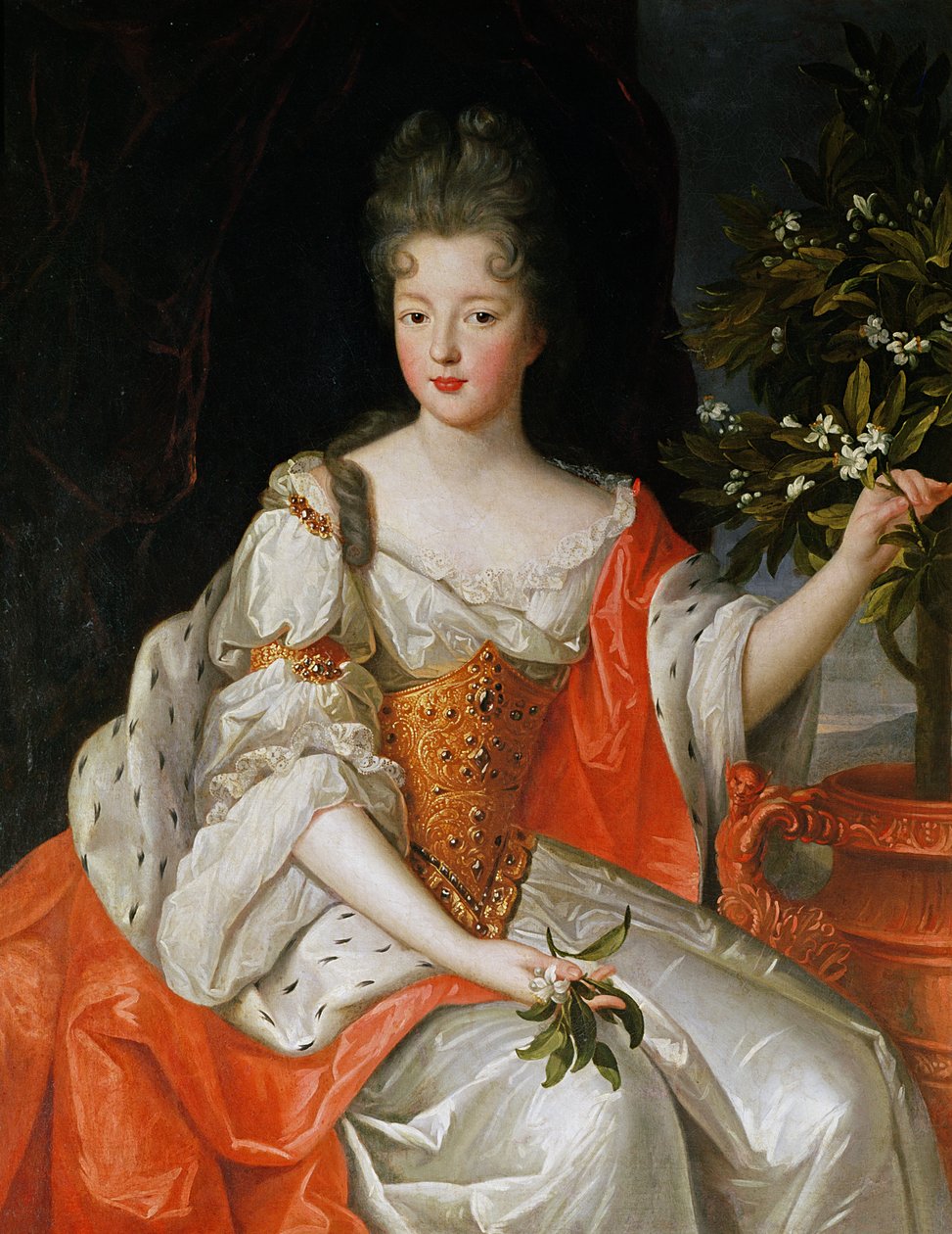 Louise-Francoise de Bourbon (1673-1743) portréja, 17. század vége alkotó: French School