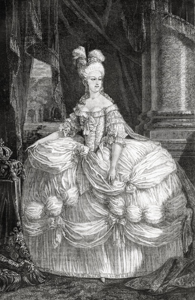 Marie Antoinette portréja (1755-93) alkotó: French School