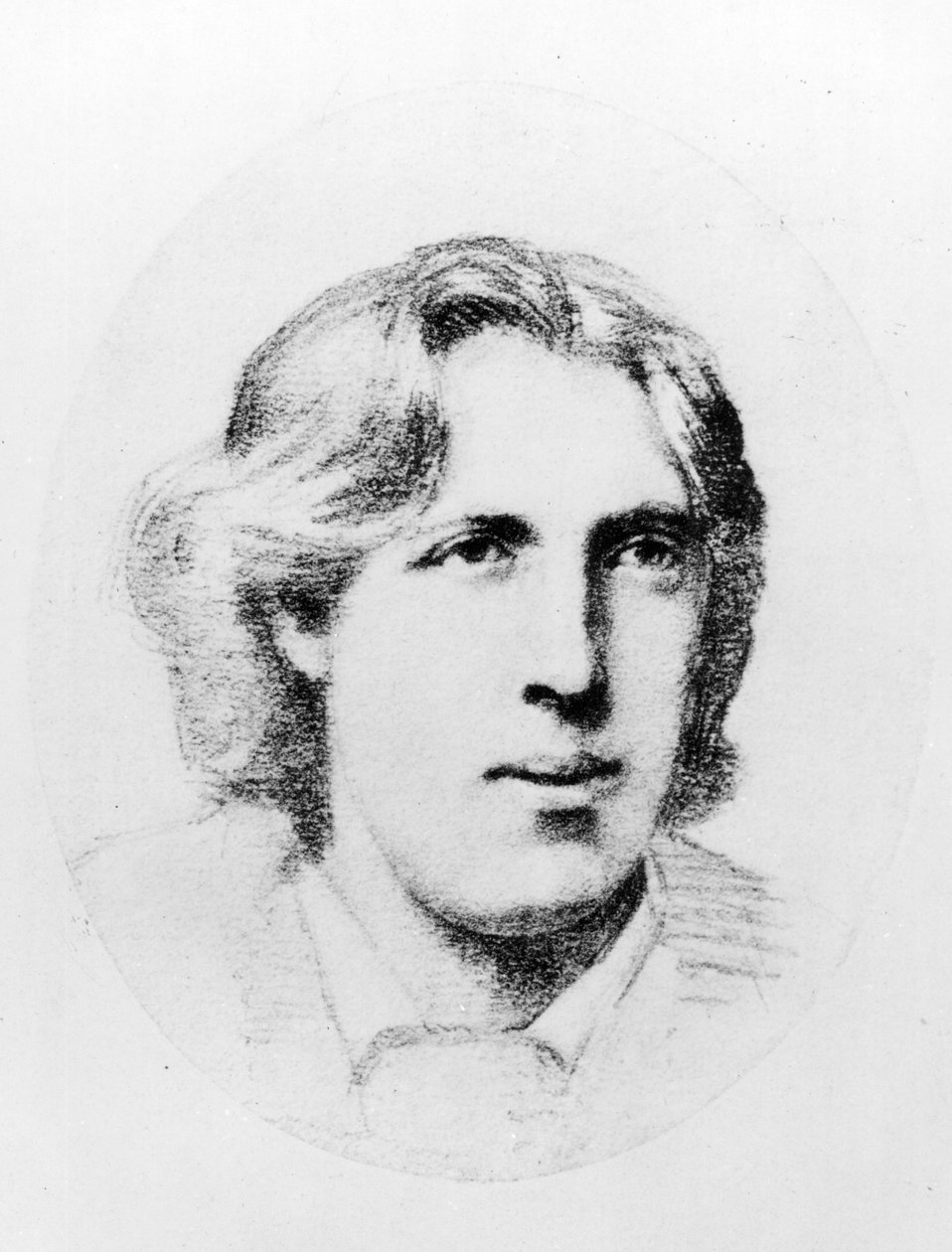 Oscar Wilde portréja (szén) alkotó: French School