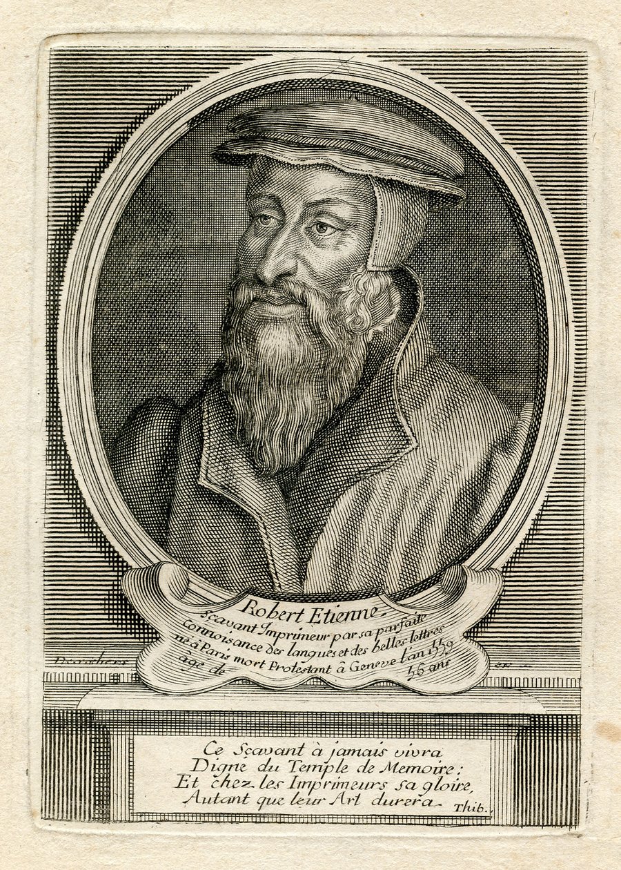 Robert Estienne portréja, 1559 alkotó: French School