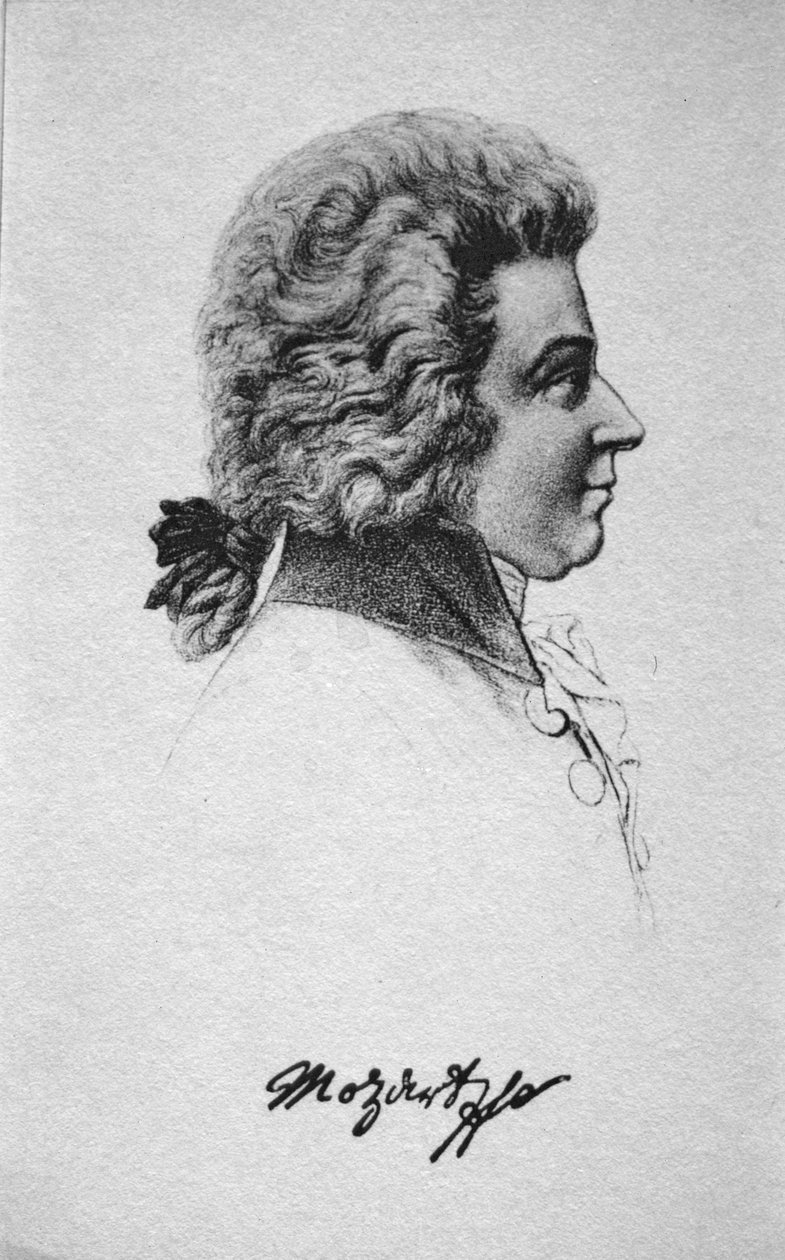 Wolfgang Amadeus Mozart (1756-91) portréja alkotó: French School