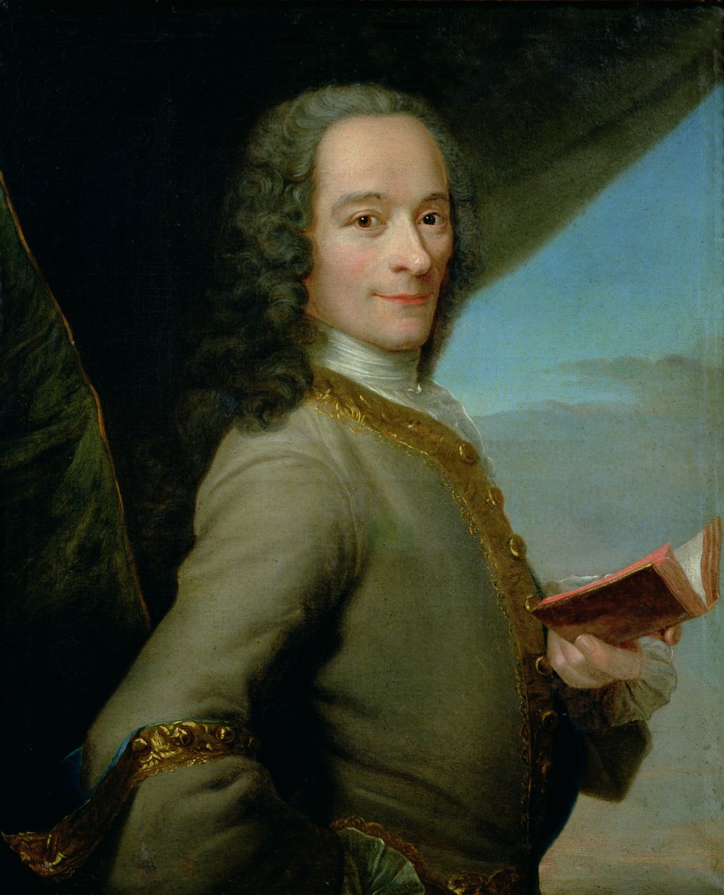 Az ifjú Voltaire portréja (1694-1778) alkotó: French School