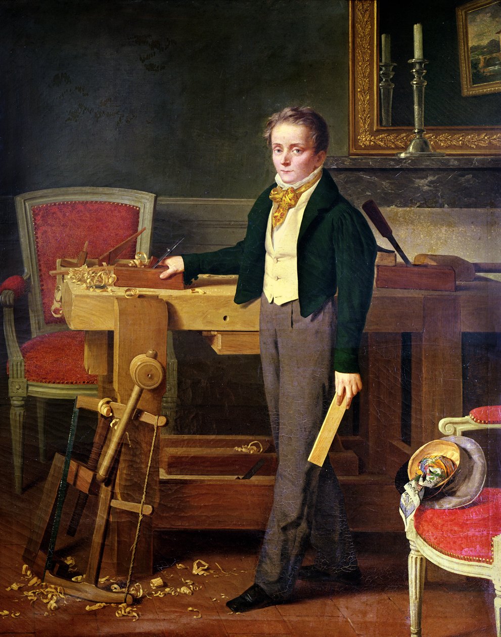 A portré feltehetően Alfred de La Chaussee alkotó: French School