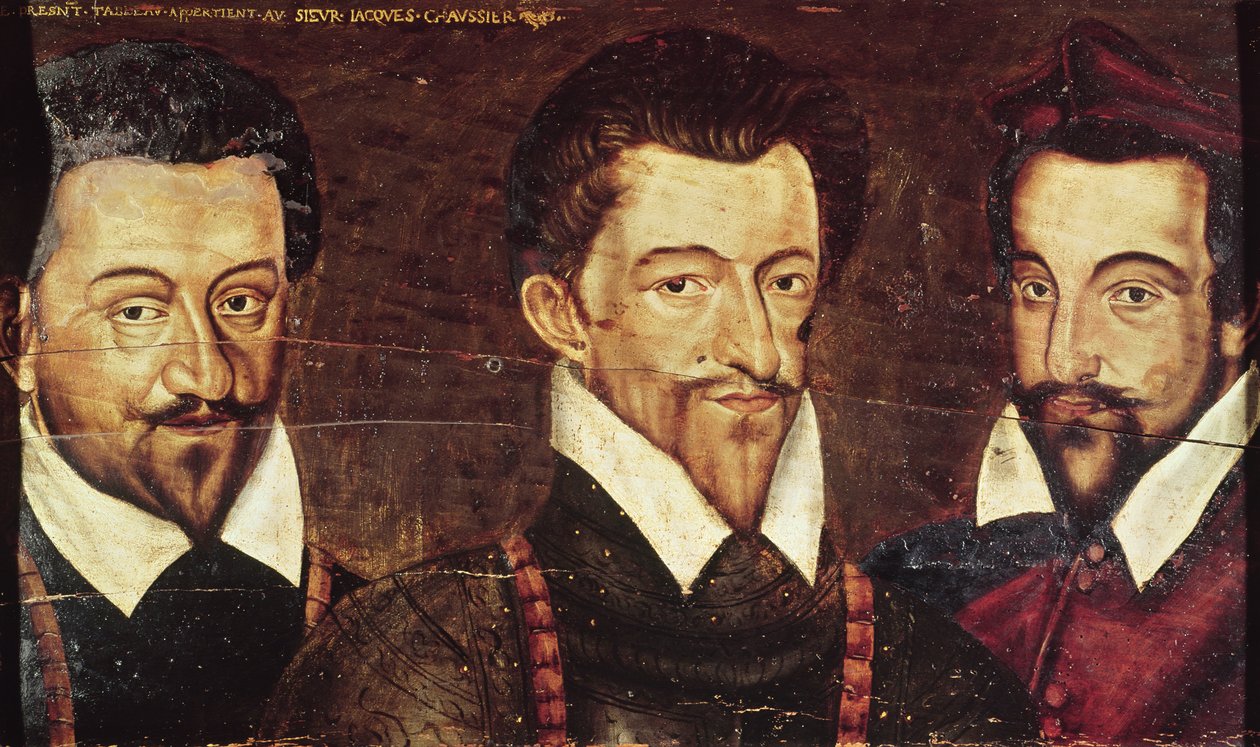 Három guise-i herceg portréi alkotó: French School