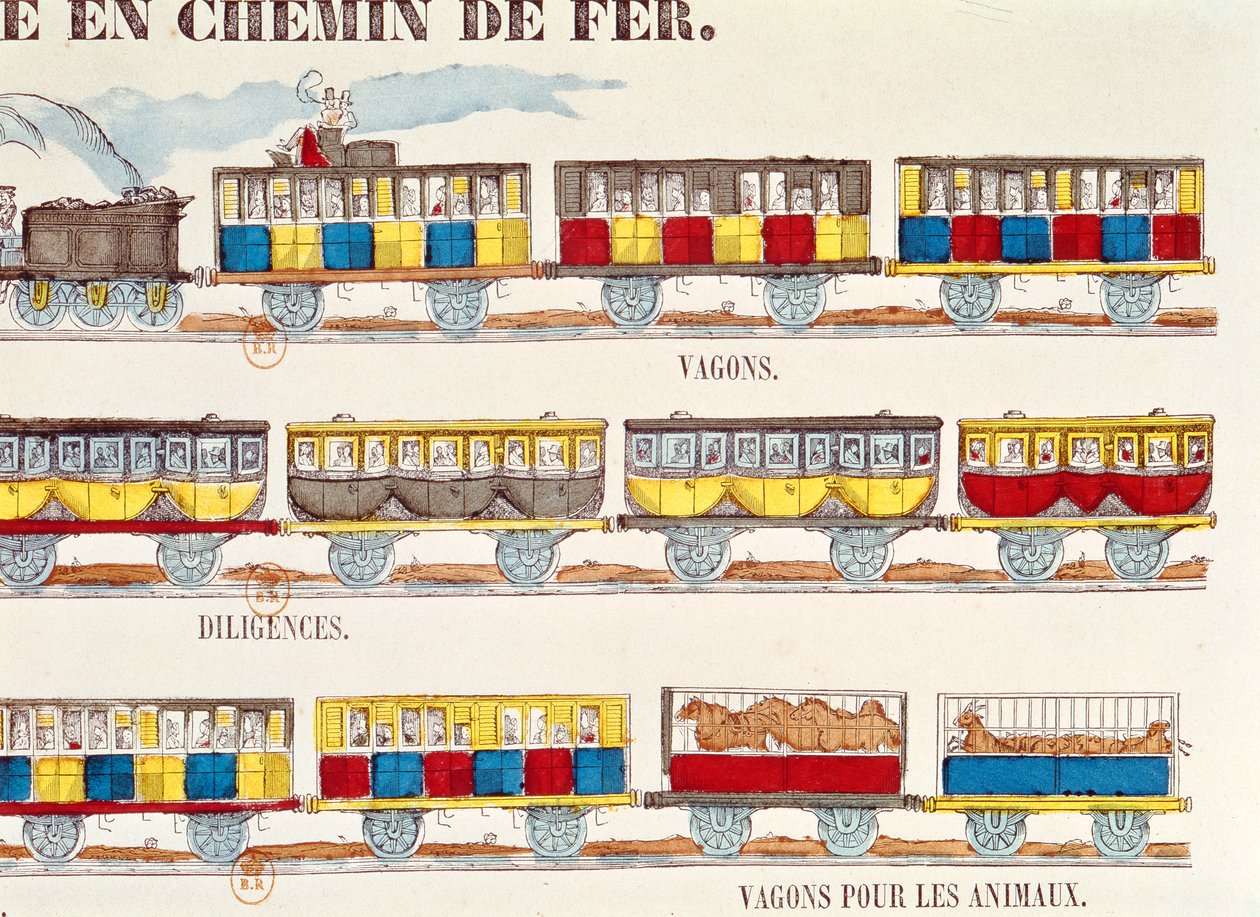 Vasúti utazás 1845-ben (részlet) (lásd még: 178907) alkotó: French School