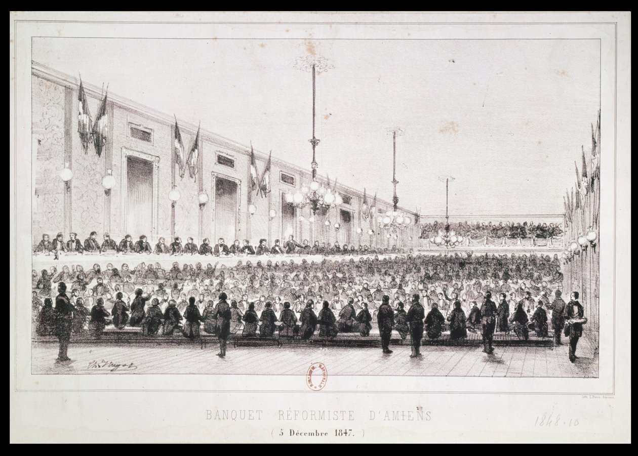Reformista bankett Amiensben, 1847. december 5 alkotó: French School