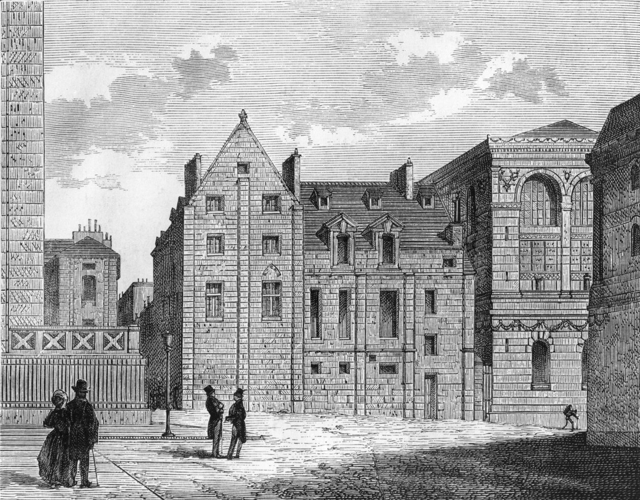 A Montaigu College maradványai, 1850 körül alkotó: French School