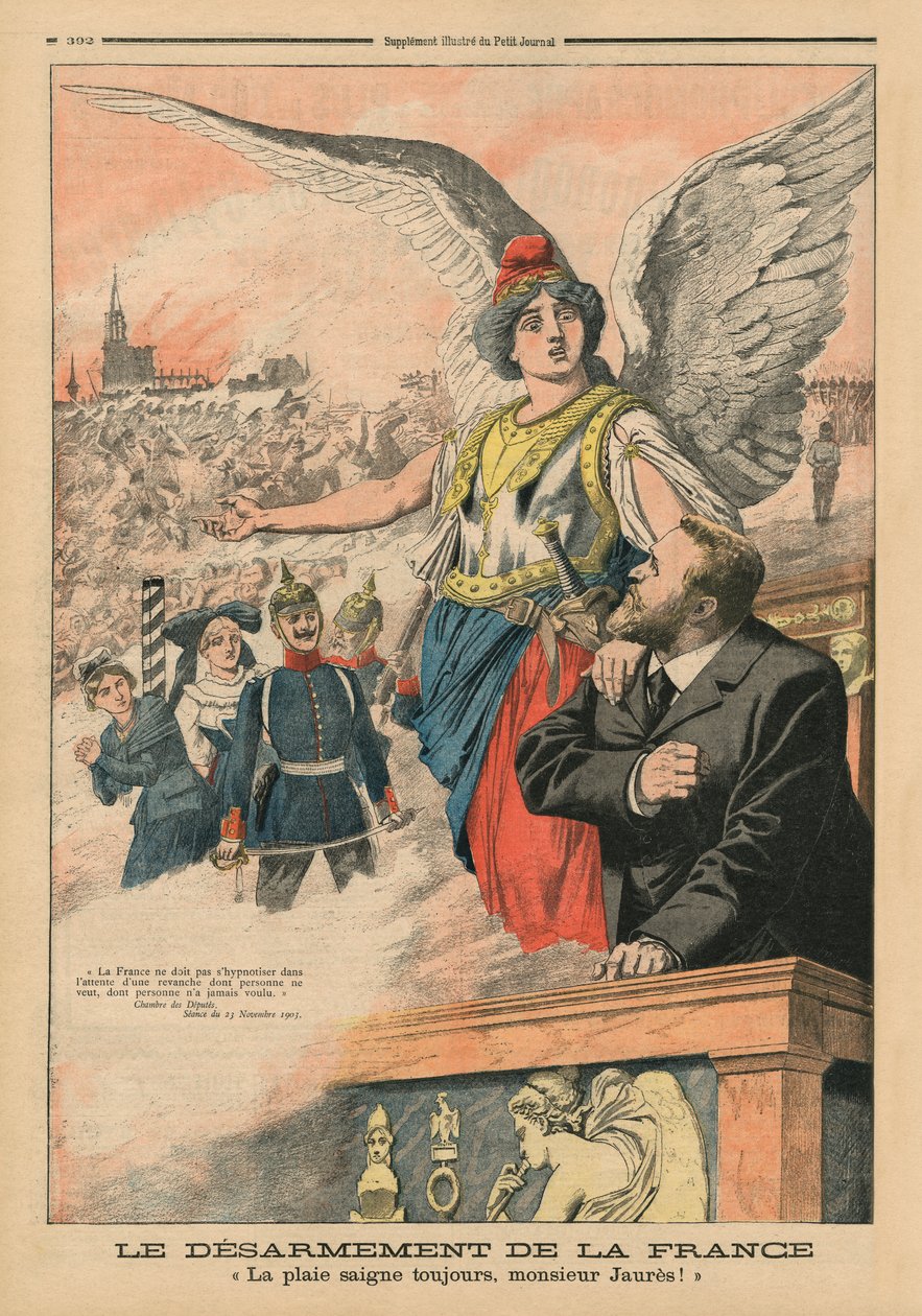 „Remember”, Jean Jaures és Marianne, illusztráció a „Le Petit Journal”-ból, 1913. június 22. alkotó: French School