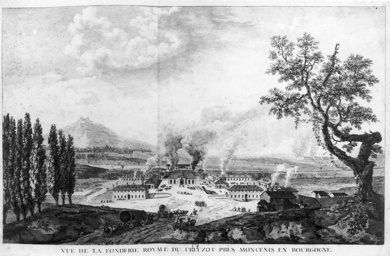 Királyi öntöde Le Creusot-ban 1787-ben alkotó: French School