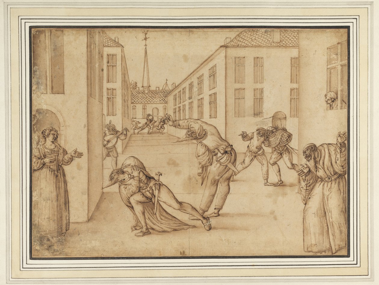 Jelenet a Commedia dell