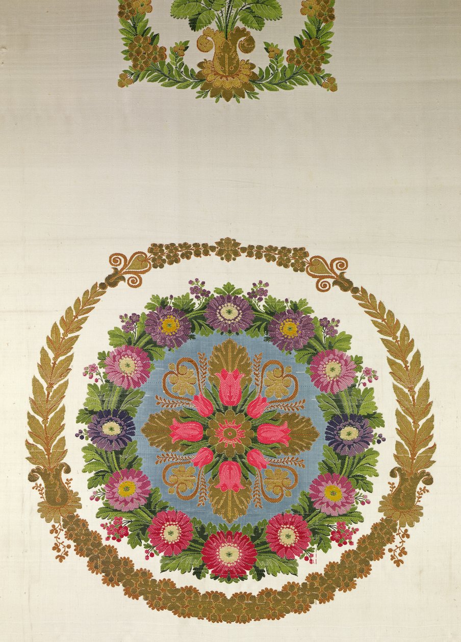 Üléshuzat, Bissardon, Cousin and Bony, Lyon, 1811 (hímzett szatén) alkotó: French School