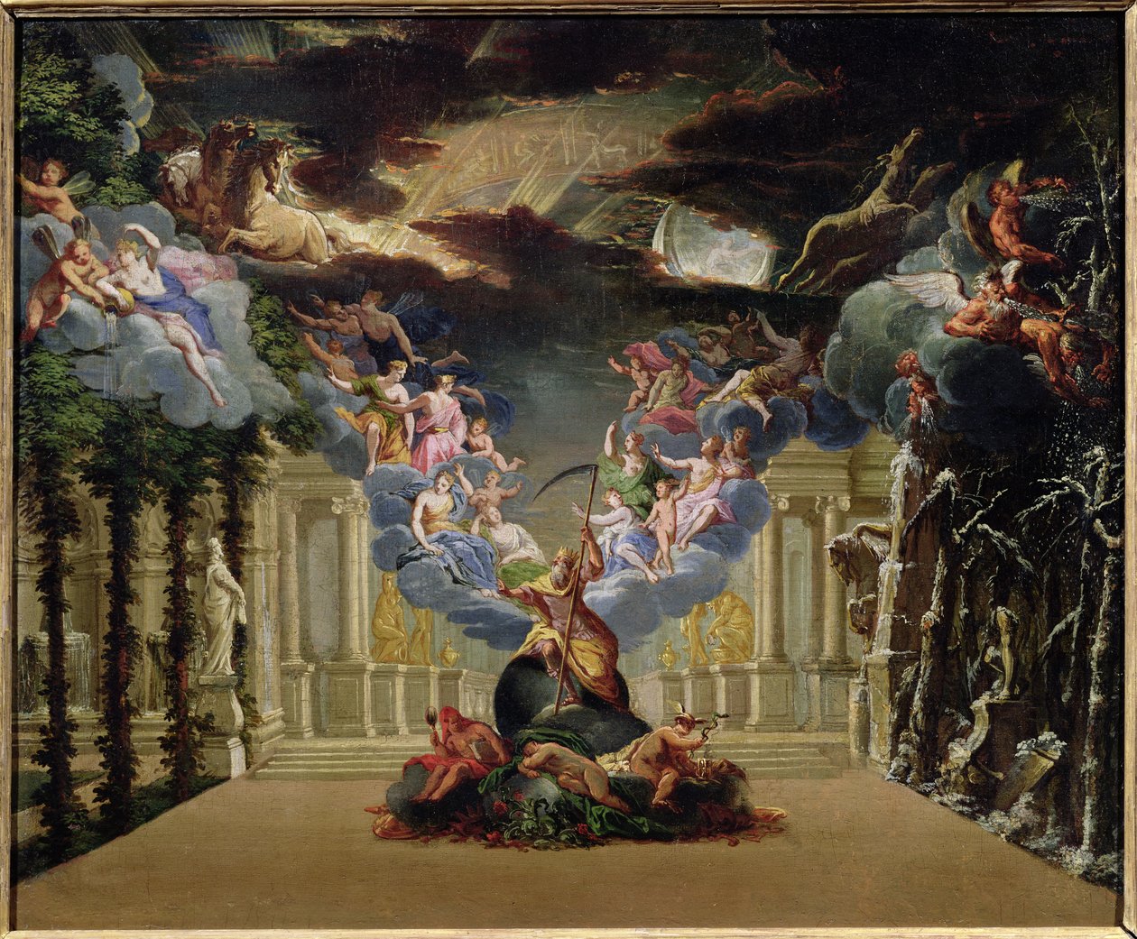 Jean-Baptiste Lully (1632-87) „Atys” díszletterve alkotó: French School