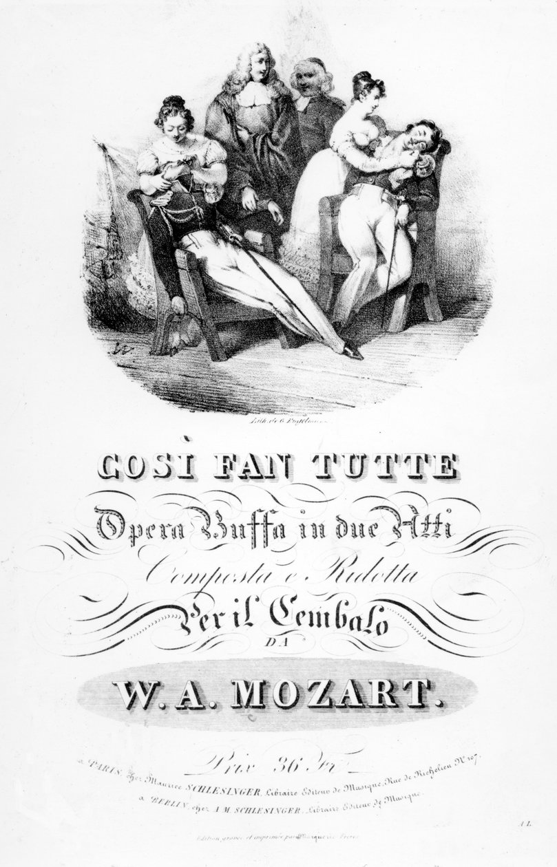 Kotta Mozart „Cosi Fan Tutte” című számához alkotó: French School