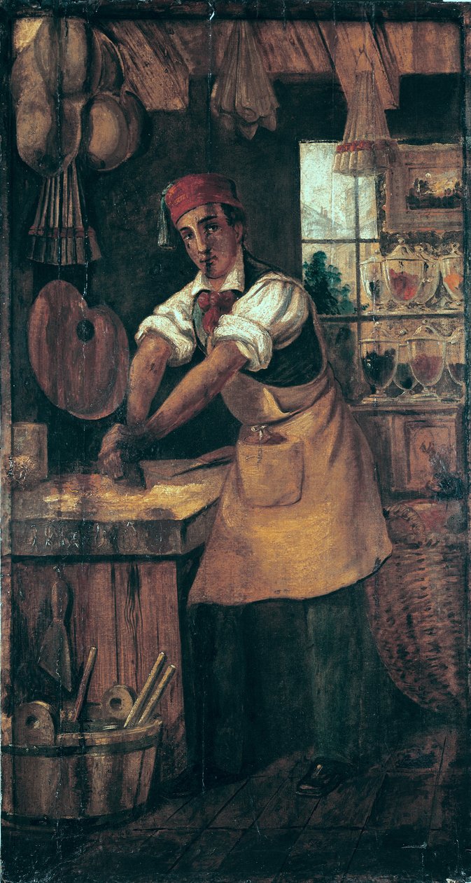 Festékárus bolttáblája, 225 rue Saint-Denis alkotó: French School