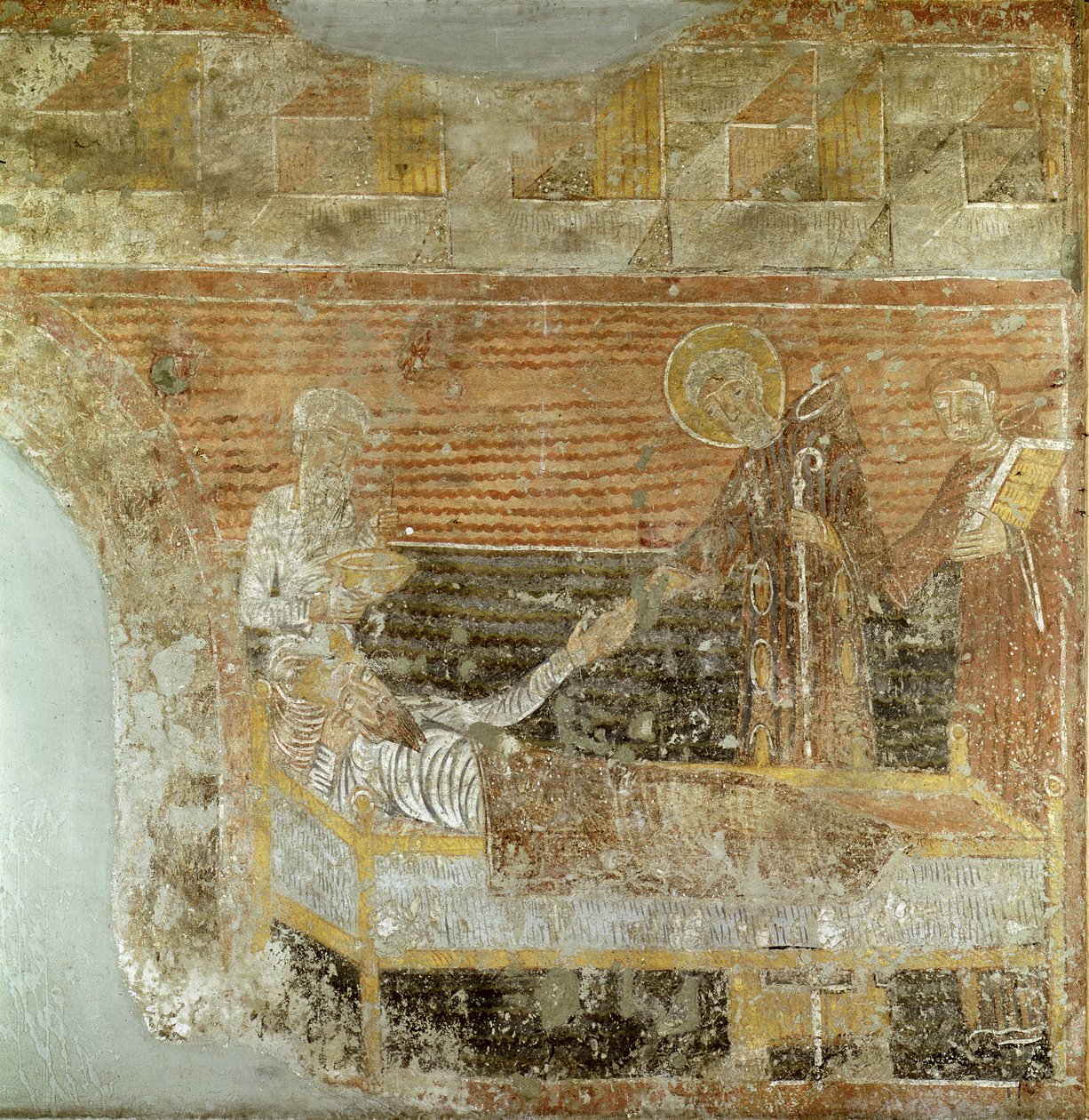 Szent Severinus (megh. 507) gyógyítja I. Kolozsvárt (465-511) (lásd még 177181) alkotó: French School