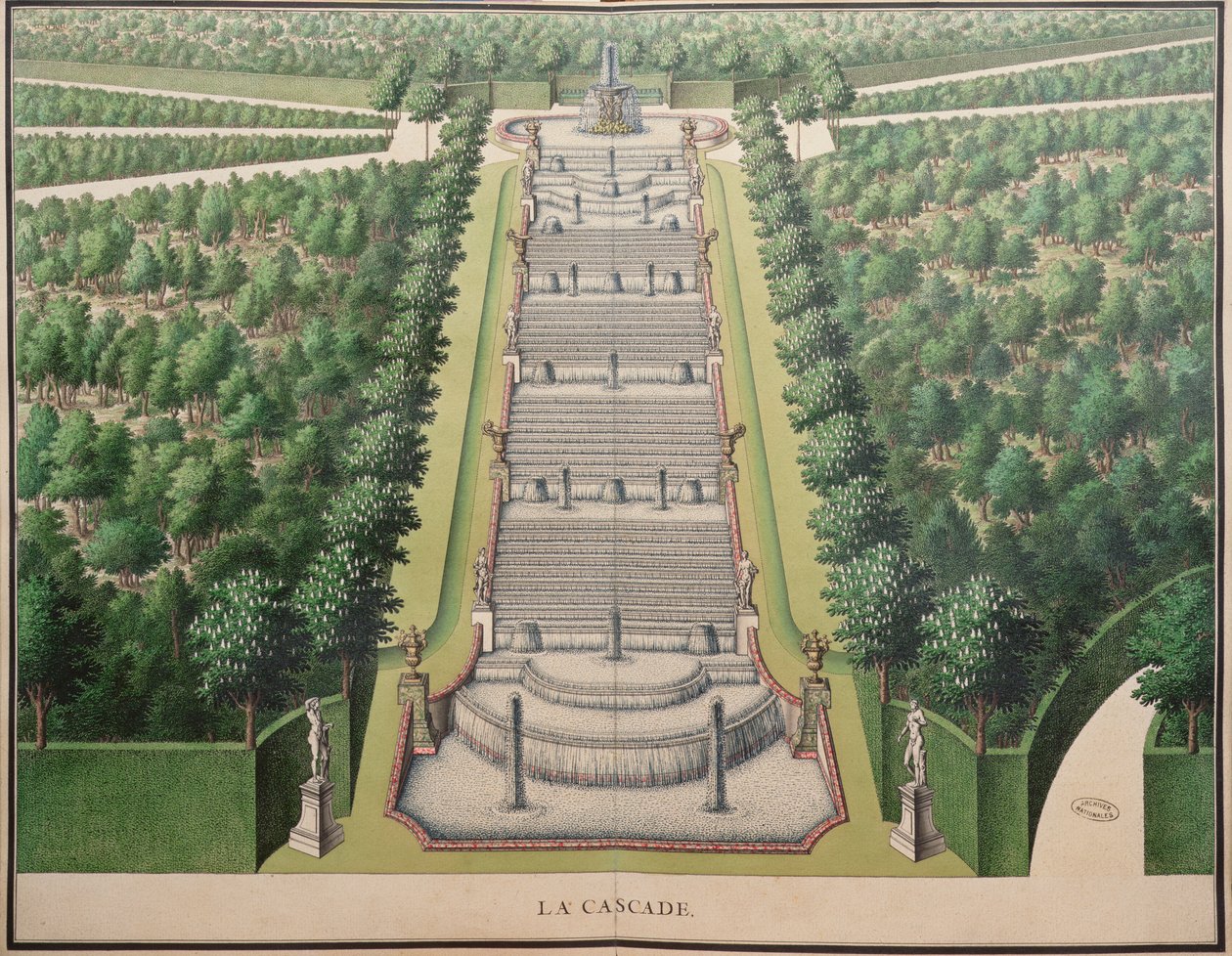 T.1 n.27 A Marly-i szökőkút terve, 1714 alkotó: French School