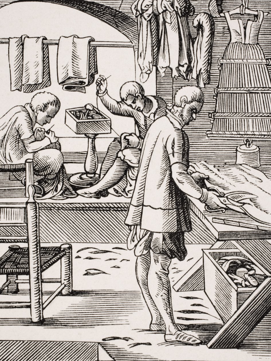 Szabó, Jost Amman (1539-91) fametszetének reprodukciója Paul Lacroix (1806-84) „Le Moyen Age et La Renaissance” című művéből, 1847-ben megjelent alkotó: French School