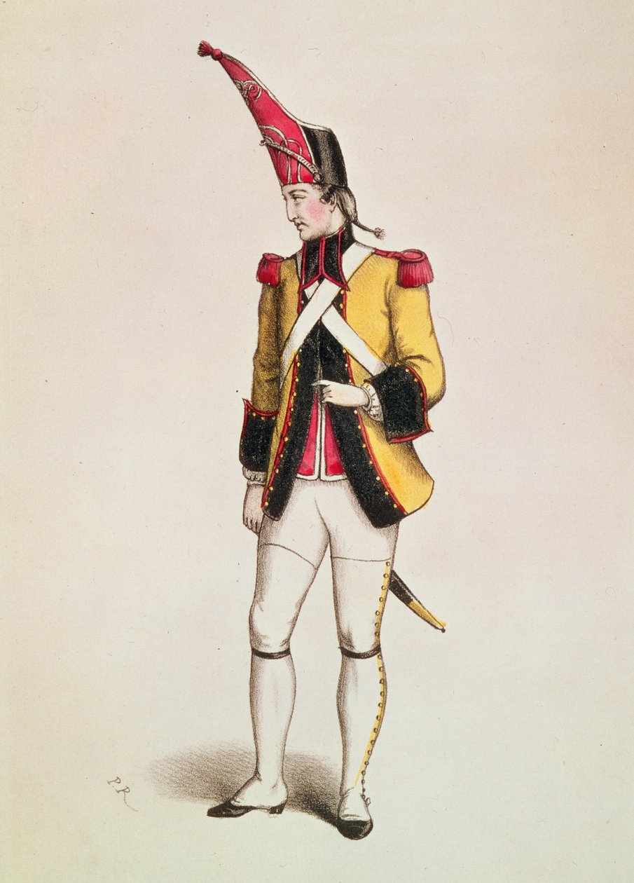 Dupuis színész Fritz szerepében Offenbach „La Grande Duchesse de Gerolstein” című operettjében, Charles Fernique metszetében, 1857 alkotó: French School