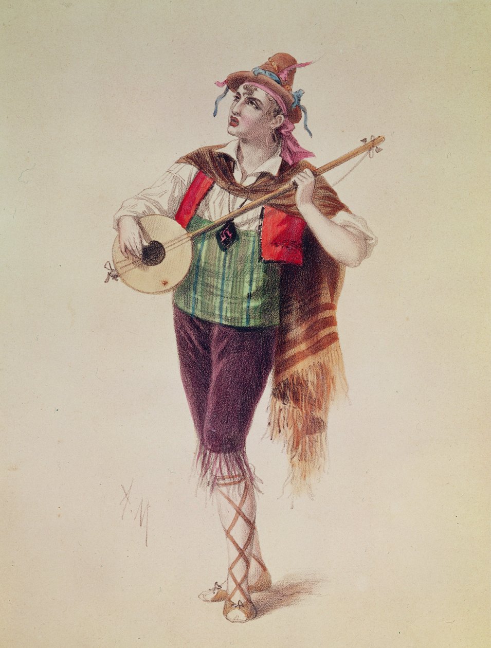 Dupuis színész mint Piquillo Offenbach 