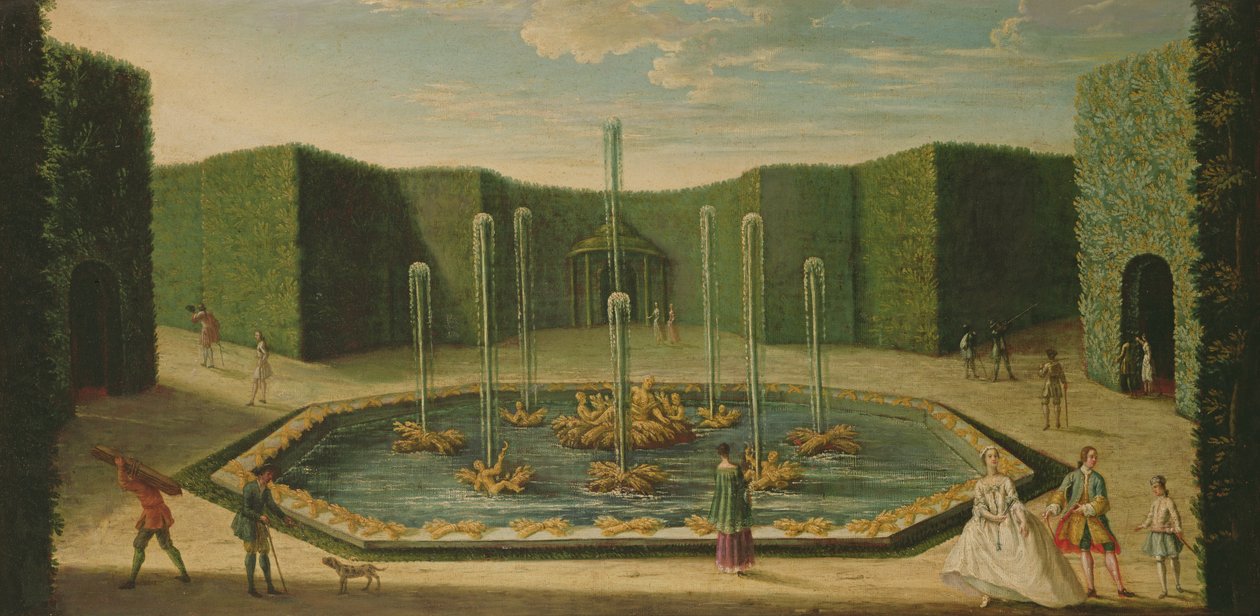Ceres-medence Versailles-ban, a XVIII. század elején alkotó: French School