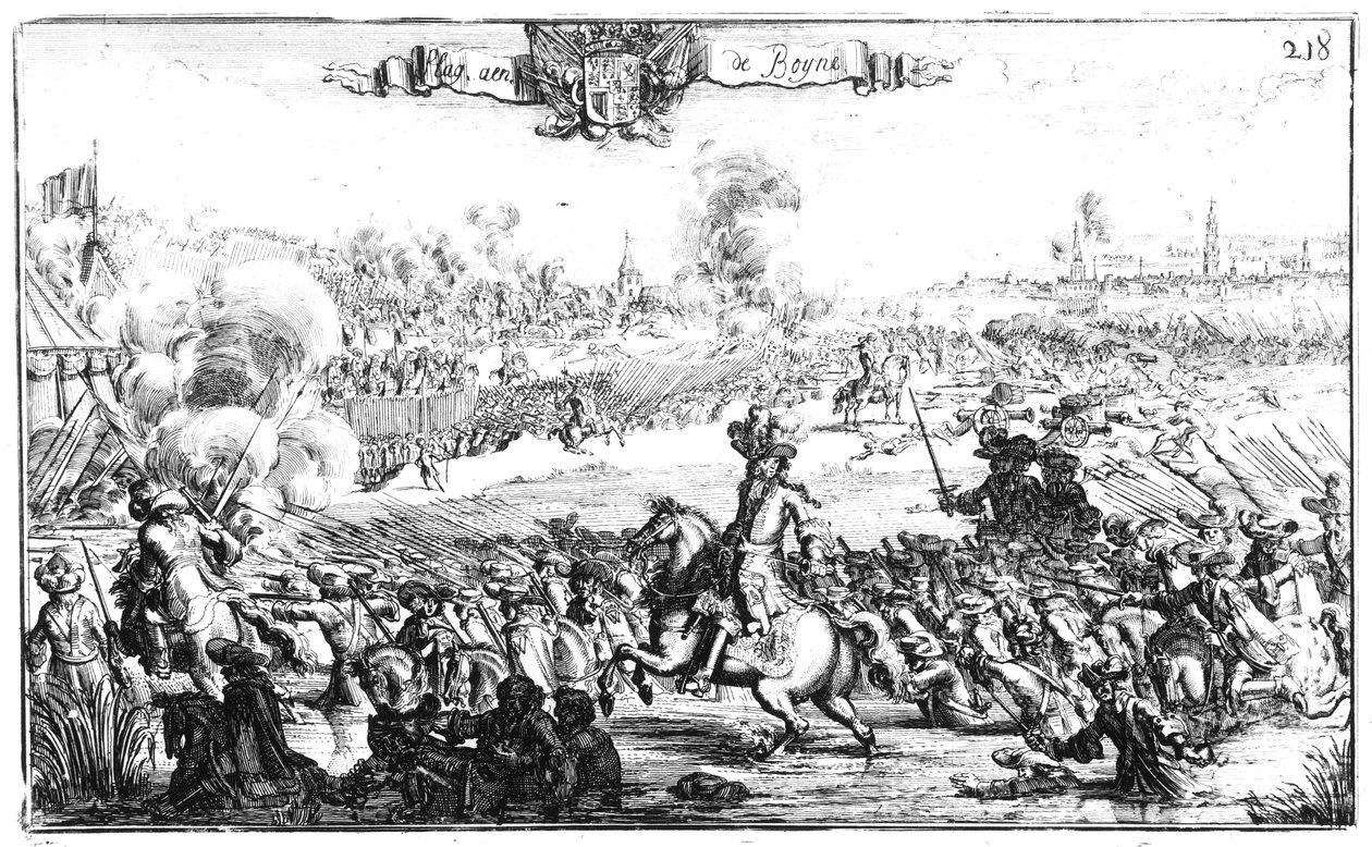 A Boyne-i csata, 1690. július 1 alkotó: French School