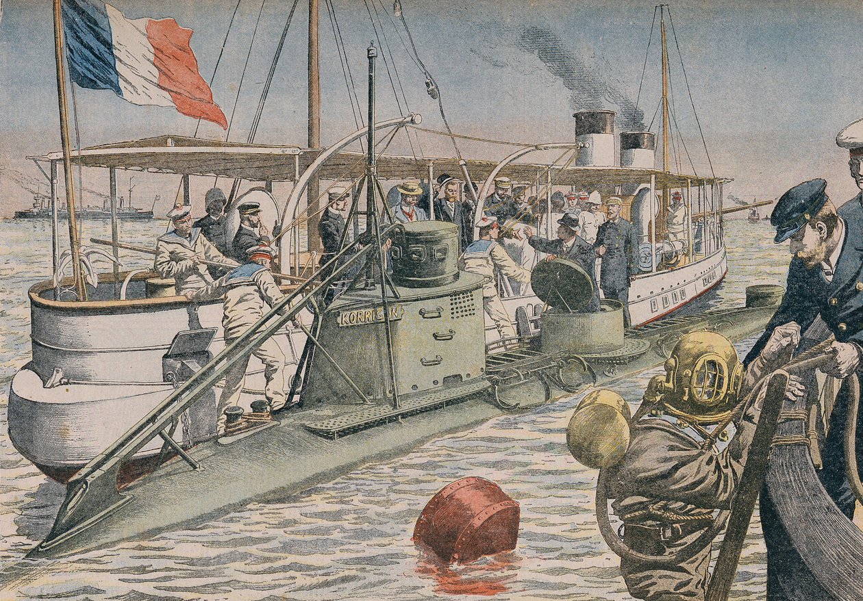 A Bizerte-katasztrófa, illusztráció a „Le Petit Journal”-ból, 1906. április 4. alkotó: French School