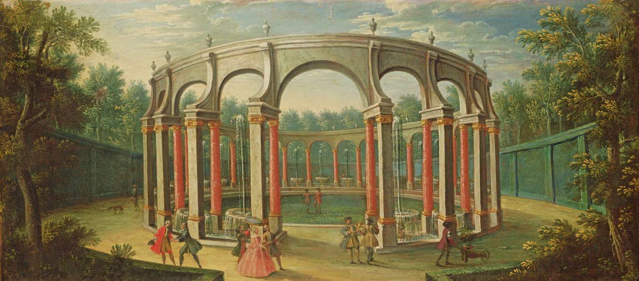 A Bosquet de la Colonnade Versailles-ban, a tizennyolcadik század elején alkotó: French School