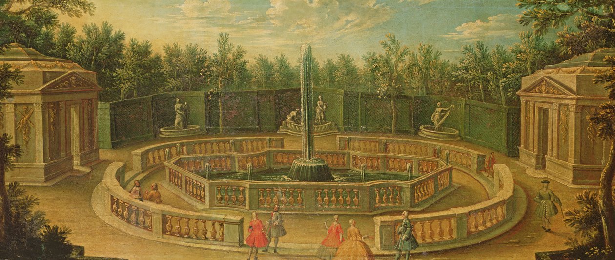 A Bosquet des Domes Versailles-ban alkotó: French School
