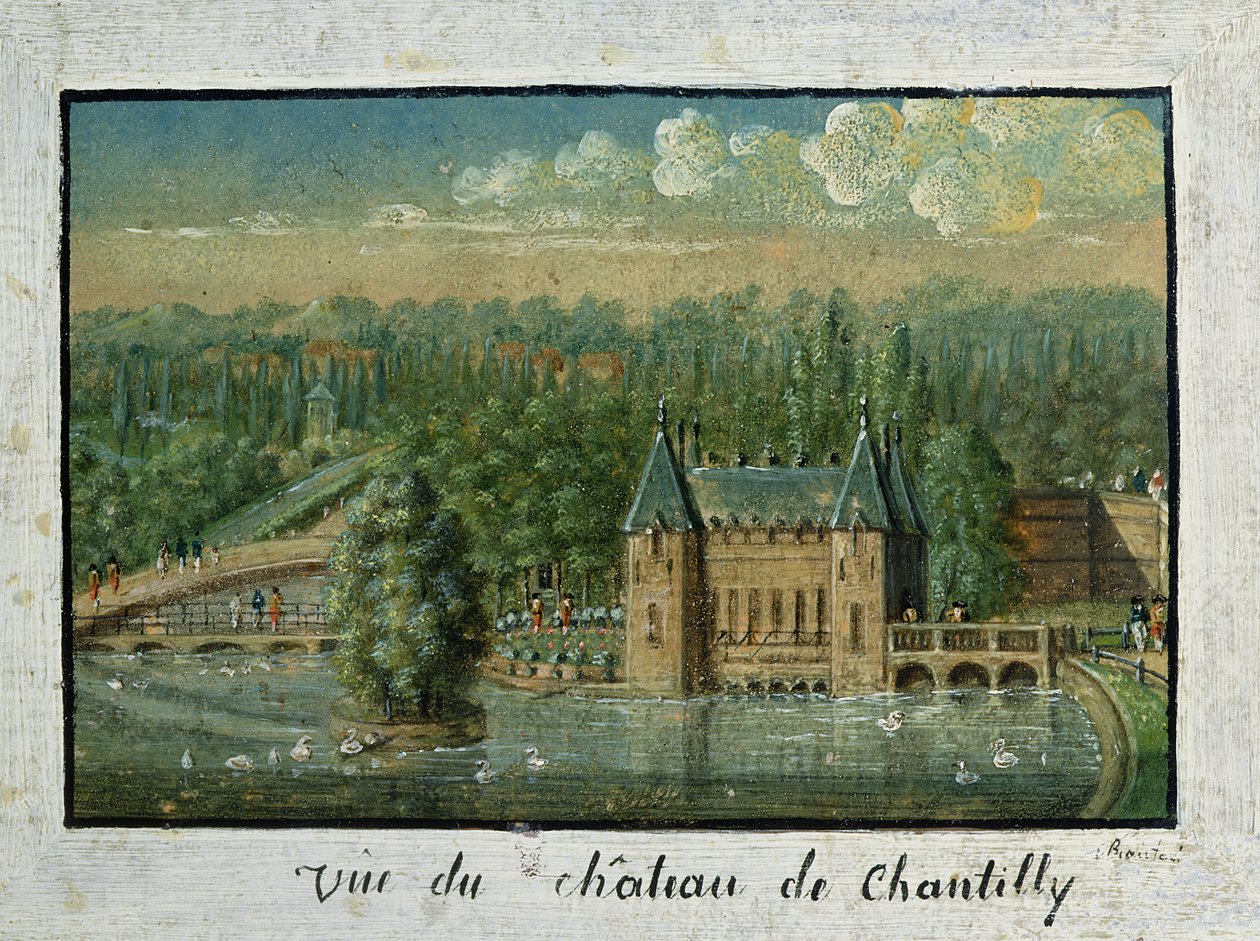 Chateau de Chantilly (olaj, papír) alkotó: French School