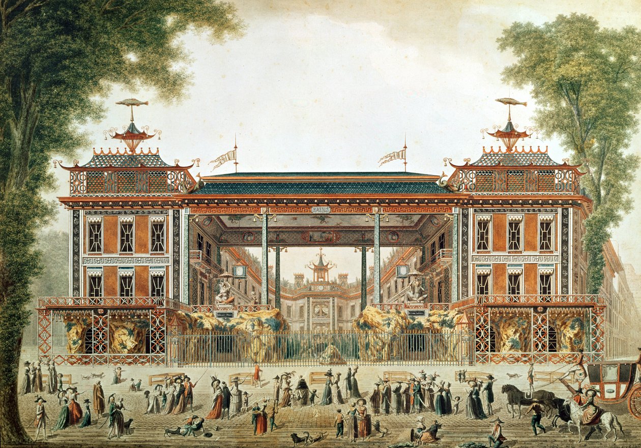 A párizsi kínai fürdő, amelyet Lenoir alapított alkotó: French School