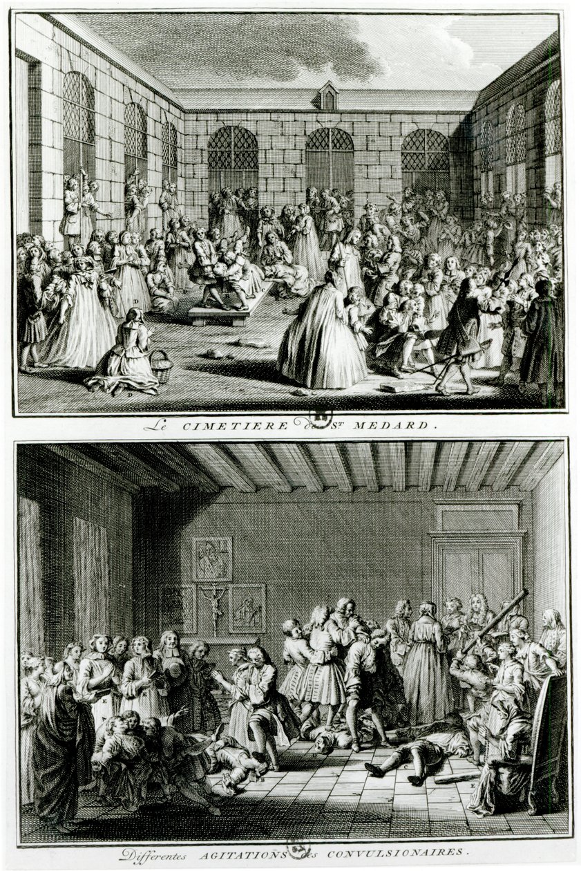 A párizsi Saint-Medard plébánia temető görcsösei alkotó: French School