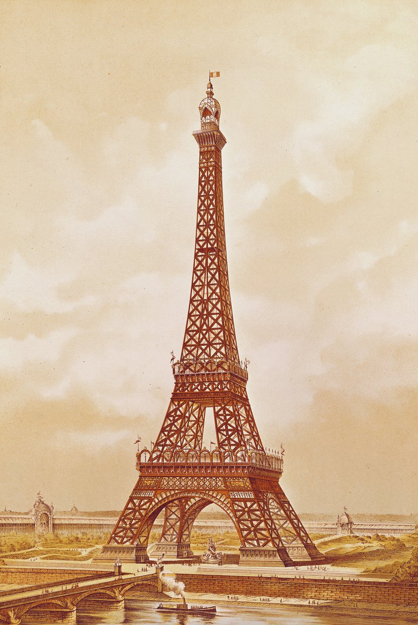 Az Eiffel-torony, 1889 alkotó: French School