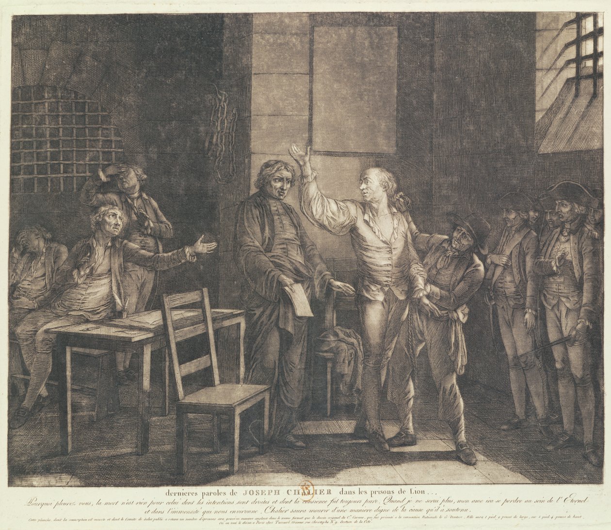 Joseph Chalier záróbeszéde alkotó: French School