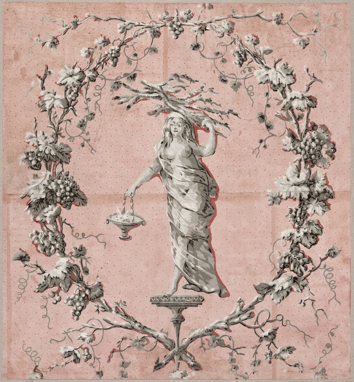A négy évszak: tél, 1785 körül (háttérkép) alkotó: French School