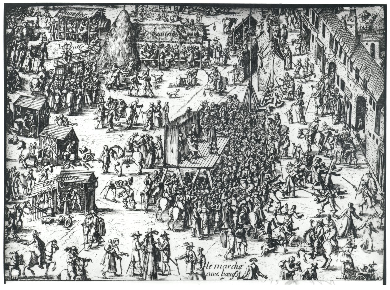 A Guilbray Vásár és a Marhapiac alkotó: French School