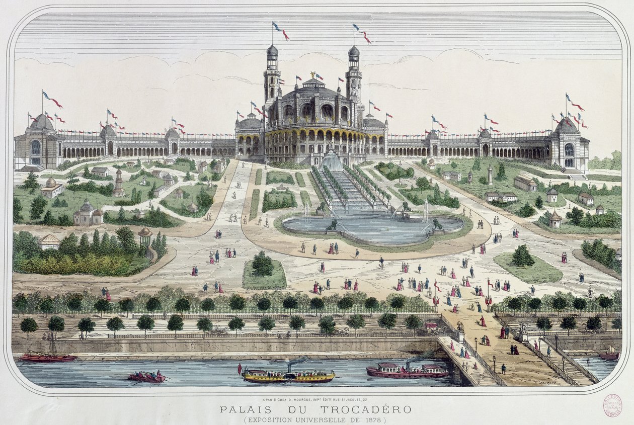 A Palais du Trocadero a párizsi Exposition Universelle-ben 1878-ban alkotó: French School