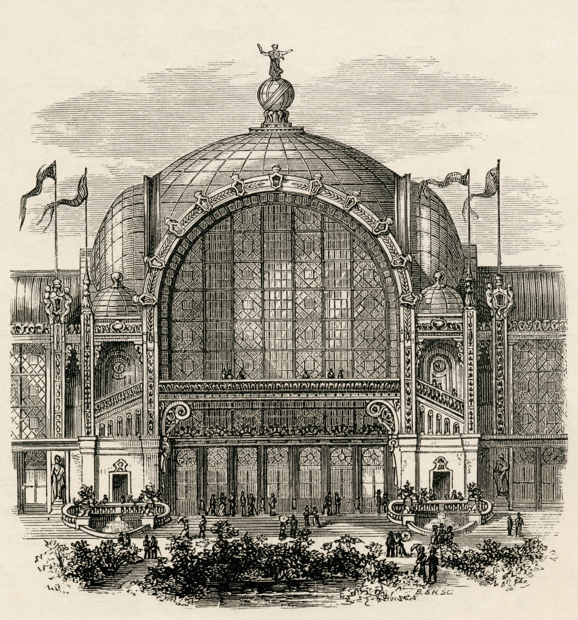 A párizsi kiállítás, vagyis az 1878-as párizsi világkiállítás, amelyet a párizsi Champ de Mars-ban tartottak, Samuel G. Green tiszteletes „French Pictures” című művéből, 1878-ban megjelent alkotó: French School