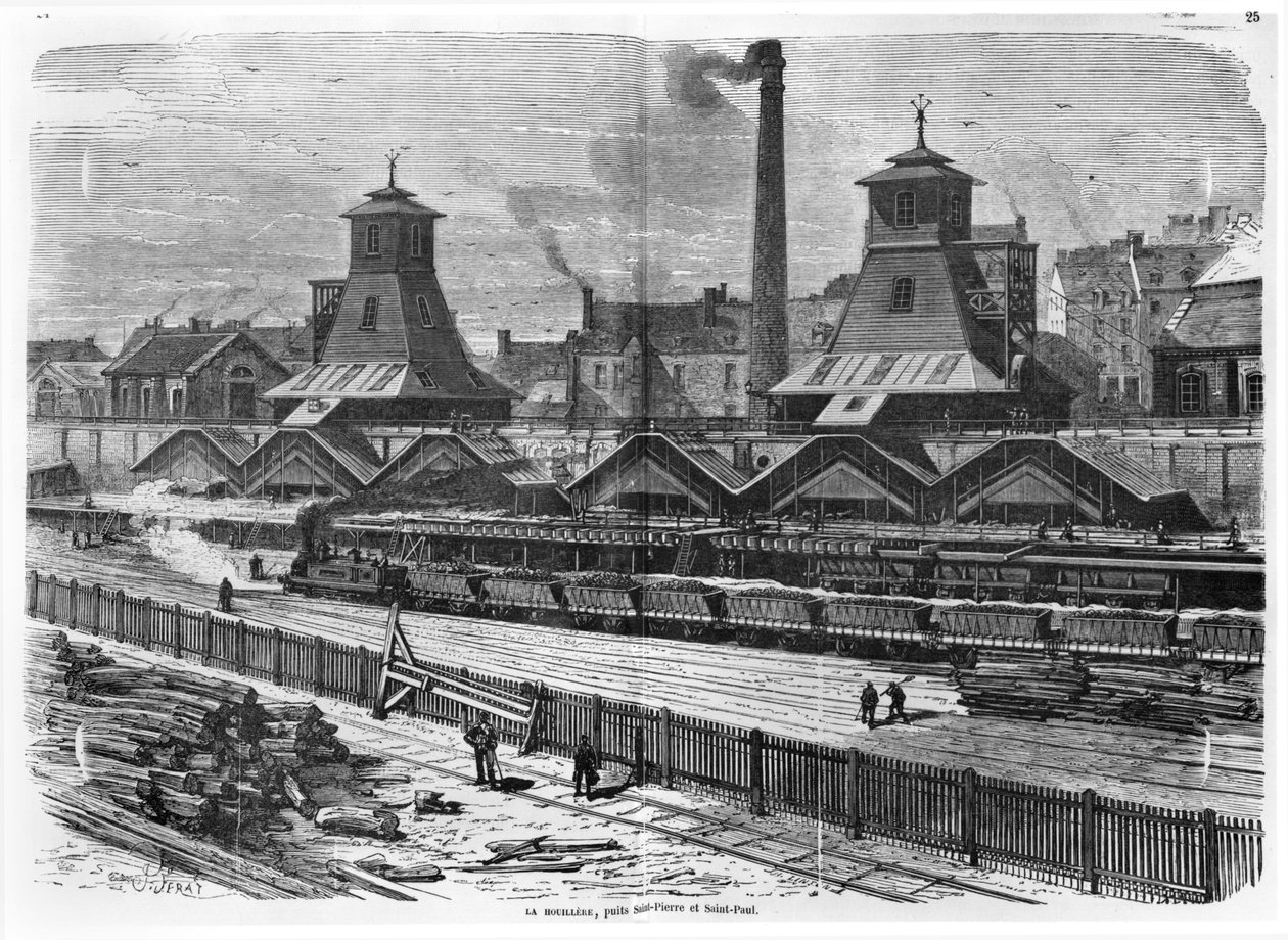 St. Pierre és Szent Pál gödrei Le Creusot-ban, Turgan „Les Grandes Usines” c. 1880 alkotó: French School