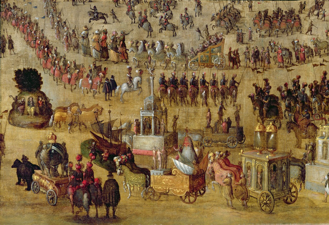 A Place Royale és a Carrousel 1612-ben (161010 részlet) alkotó: French School